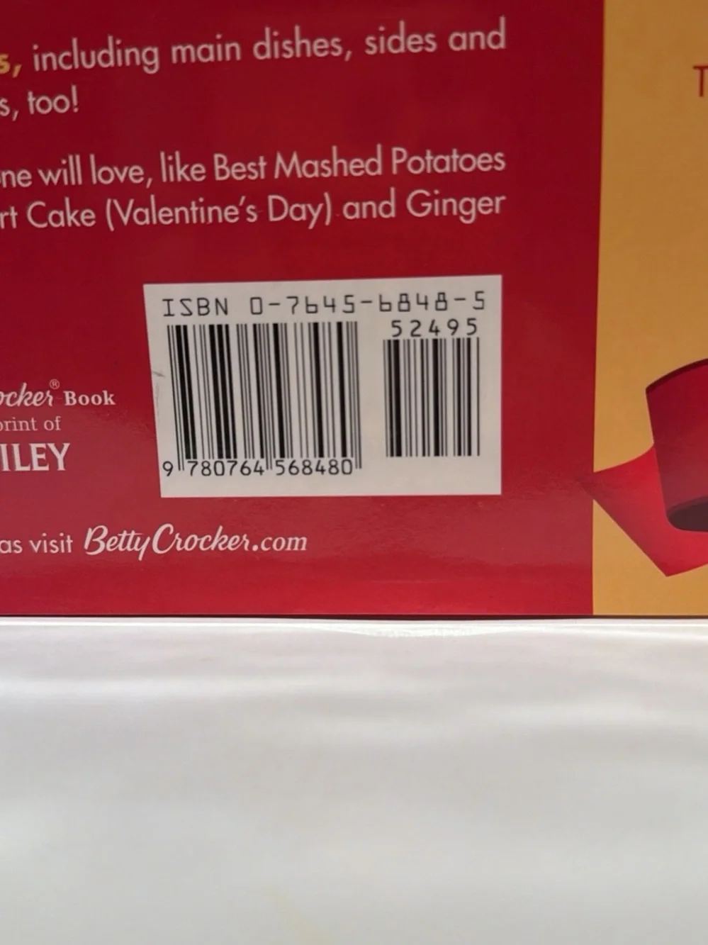 Betty Crocker Celebrate! Cookbook - Red and Pink Cover